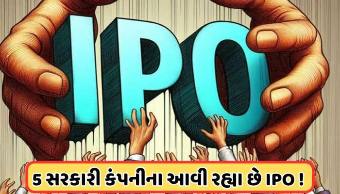 પૈસા તૈયાર રાખજો, 5 કંપનીઓના IPO લઈને આવી રહી છે સરકાર, ગુજરાતની પણ છે કંપની 