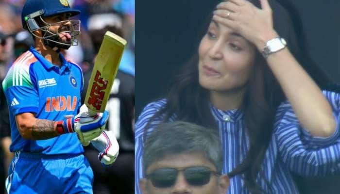 IND vs NZ: વિરાટ કોહલી આઉટ થતાં પત્ની અનુષ્કા શર્માનું ચોંકાવનારું રિએક્શન, Video 