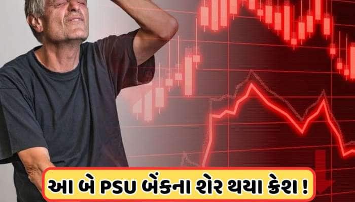 આ બે સરકારી બેંકોના શેર થયા ક્રેશ, 20% ઘટ્યા ભાવ, LIC અને SBI લાઇફ સાથે છે સંબંધ