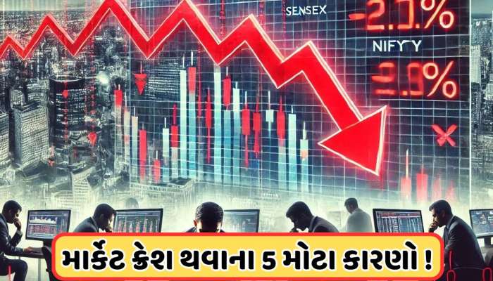 શેરબજારમાં આવેલા ભૂકંપ પાછળ છે આ 5 કારણો જવાબદાર, સેન્સેક્સ અને નિફ્ટી કેમ થયા ક્રેશ