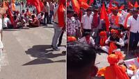 અમદાવાદમાં VHP ની શોભાયાત્રામાં હંગામો, લવ જેહાદના પોસ્ટર હટાવાતા કાર્યકર્તા ગિન્નાય