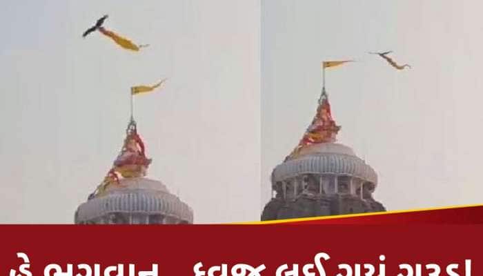 Video: પુરીના જગન્નાથ મંદિરનો ધ્વજ લઈને ઉડી ગયું ગરૂડ? લોકોના પેટમાં ફાળ પડી