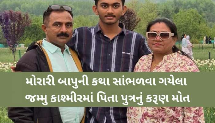 'પપ્પાને હાથે વાગ્યુ છે', પહેલગામ આતંકી હુમલામાં ભાવનગરના પિતા-પુત્રનું મોત, 1ને ઈજા
