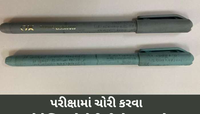 જબરું ભેજું વાપર્યું હો! પરીક્ષામાં ચોરી કરવા ગજબનો કિમીયો, બોલપેન પર પેન્સિલથી જવાબો લખ્યા!