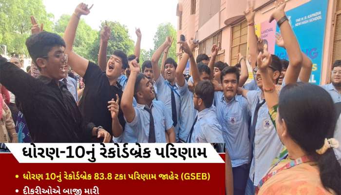 GSEB 10th SSC Results 2025 Live : જાહેર થયું ધોરણ-10 નું પરિણામ, બનાસકાંઠા જિલ્લાનો ડંકો વાગ્યો