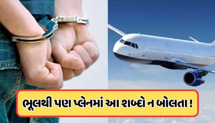 પ્લેનમાં કે એરપોર્ટ પર આ શબ્દોનો ઉપયોગ પડી શકે છે ભારે, થઈ શકે છે કાનૂની કાર્યવાહી
