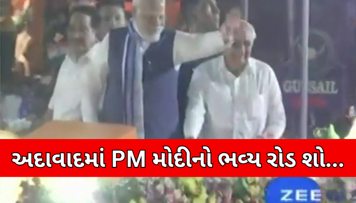 અમદાવાદમાં PM નરેન્દ્ર મોદીનો રોડ શો, 19 સ્ટેજ પર સાંસ્કૃતિક કાર્યક્રમ થકી કરાયું સ્વાગત