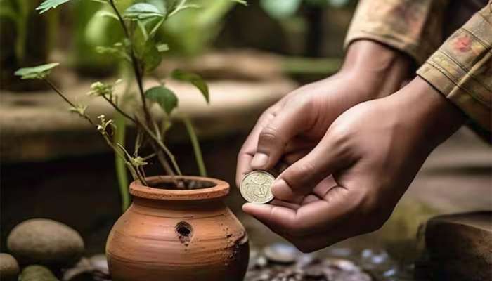 Tulsi Upay: તુલસીના કુંડાની માટીમાં દબાવી દો 1 રુપિયાનો સિક્કો, પછી જેમ જેમ તુલસીનો છોડ વધશે તેમ ઘરમાં ધન વધશે