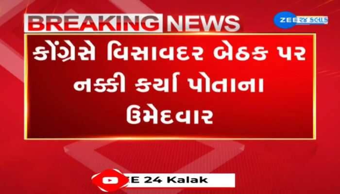 કોંગ્રેસે વિસાવદર બેઠક પર નીતિન રાણપરિયાનું નામ કર્યું નક્કી 