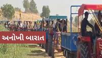 ગુજરાતમાં નીકળી અનોખી જાન: 51 ટ્રેકટર પર નીકળી જાન,ખેડૂત પુત્રના લગ્ન બની ગયા યાદગાર