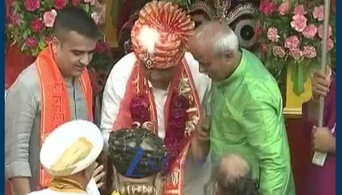 CM ભૂપેન્દ્ર પટેલે કરી પરંપરાગત પહિંદ વિધી કરી રથયાત્રાનો કર્યો શુભારંભ