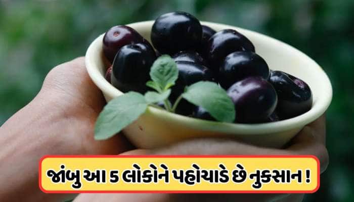 ચાખવું પણ છે ખતરનાક, આ 5 લોકોએ ભૂલથી પણ ન ખાવું જોઈએ જાંબુ!