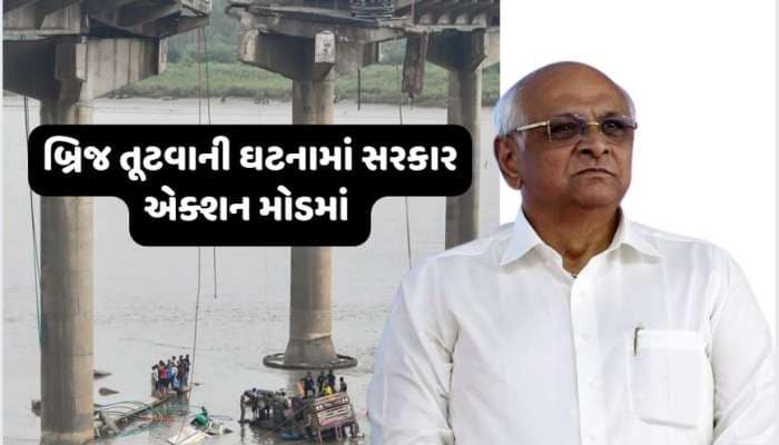 ગંભીરા બ્રિજ દુર્ઘટનામાં ગુજરાત સરકારનું મોટું એક્શન, 4 અધિકારીઓને સસ્પેન્ડ કરાયા 