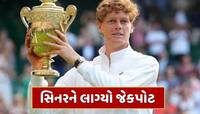 વિમ્બલ્ડનના નવા બાદશાહ સિનરને લાગ્યો જેકપોટ, ટ્રોફી સાથે મળી આટલી ઈનામી રકમ 