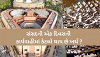1 મિનિટમાં  2.5 લાખ...એક કલાકમાં 1.5 કરોડ, જાણો સંસદમાં એક દિવસમાં કેટલો થાય છે ખર્ચ