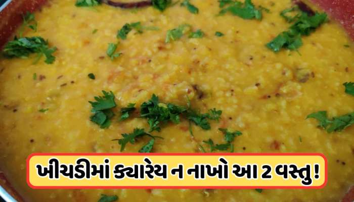 ક્યારેય ખીચડીમાં ન ઉમેરવી જોઈએ આ 2 વસ્તુ, સ્વાદ જ નહીં પરંતુ સ્વાસ્થ્યને પણ પહોંચાડી શકે છે નુકસાન !