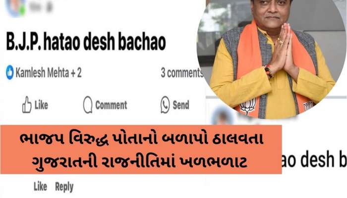 'BJP હટાવો દેશ બચાવો', ભાવનગરના સિનિયર ભાજપ નેતાની વિવાદિત પોસ્ટ, પાર્ટી વિરુદ્ધ બળાપો ઠાલવ્યો!