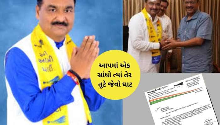 આમ આદમી પાર્ટીમાં મોટી વિકેટ પડી, ગાંધીનગરના આ નેતાએ આપ્યું રાજીનામું 