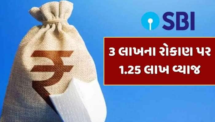 SBI FD Scheme : SBIની આ સ્કીમ છે શાનદાર, રૂપિયા 3 લાખના રોકાણ પર મળશે 1.25 લાખ વ્યાજ