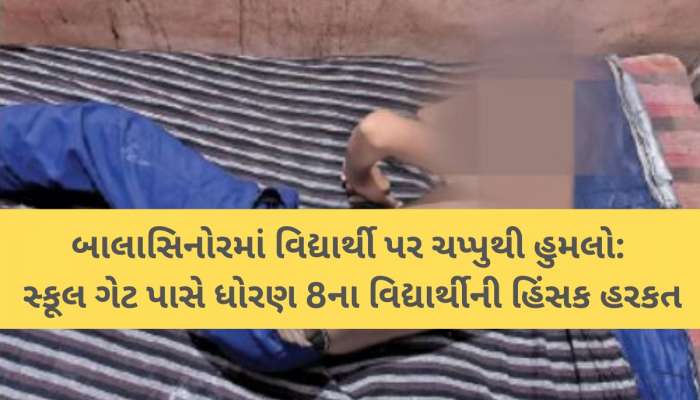 'ખભા, બગલ, પેટ-પેઢાના ભાગે ચપ્પાના ઘા માર્યા! મહીસાગરમા વિદ્યાર્થી પર જીવલેણ હુમલો! 