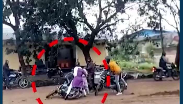 ચીકણા રસ્તા પર એક બાદ એક વાહન ચાલકો થયા સ્લીપ! મહુવા-સાવરકુંડલા સ્ટેટ હાઈવેની અવદશા