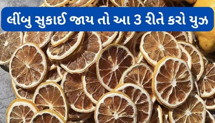 લીંબુ સુકાઈ જાય તો કચરો સમજી ફેંકી ન દેતા, આ 3 રીતે સુકાયેલા લીંબુનો કરો ઉપયોગ