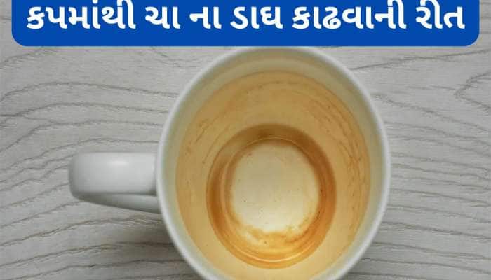 ચા ના કપ પર પડેલા પીળા ડાઘ કાઢવા યુઝ કરો આ વસ્તુઓ, કપ-રકાબી નવા હોય એવા સાફ થઈ જશે