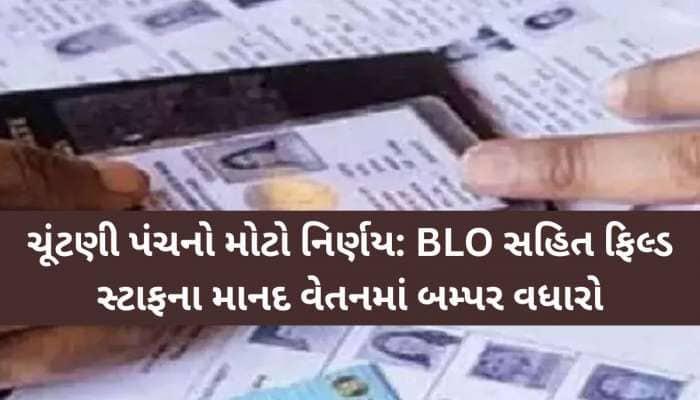 SIRની કામગીરી વચ્ચે ચૂંટણીપંચે BLOને આપ્યા ખુશખબર, માનદ વેતનમાં કર્યો બમ્પર વધારો!