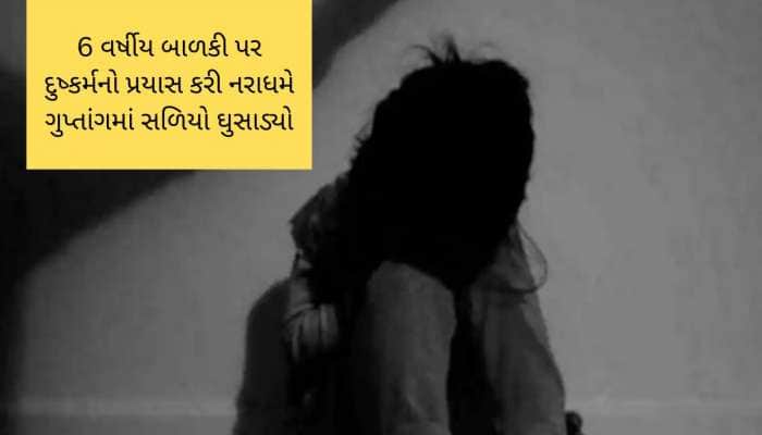 ગુજરાતમાં નિર્ભયાકાંડ જેવી ઘટના! 6 વર્ષની માસુમ બાળકી સાથે દુષ્કર્મનો પ્રયાસ