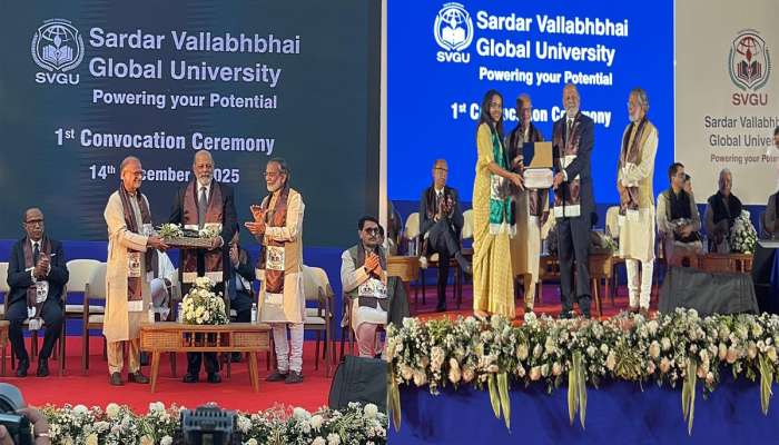SVGU યુનિવર્સિટીનો યોજાયો પ્રથમ દીક્ષાંત સમારોહ, વિદ્યાર્થીઓને ડિગ્રી કરાઈ એનાયત