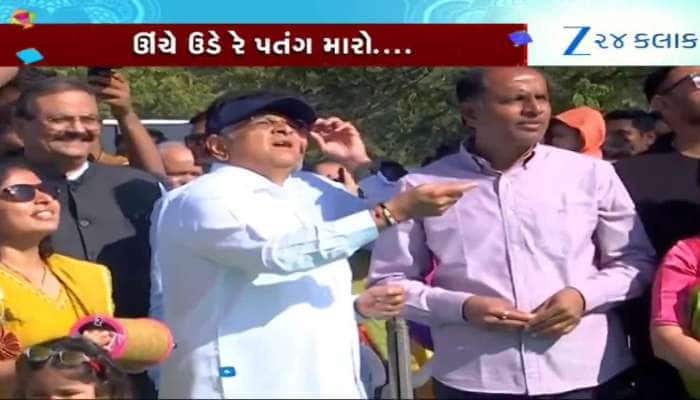 ગાંધીનગર: CM ભૂપેન્દ્ર પટેલે પરિવાર સાથે ઉત્તરાયણની મજા માણી, ચગાવ્યો પતંગ