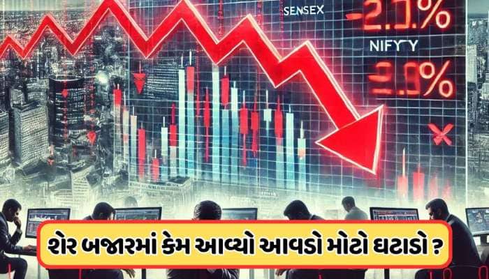 Stock Market Crash: એક જ ઝટકામાં 10 લાખ કરોડ સ્વાહા ! આજે બજાર કેમ થયું ક્રેશ? જાણો