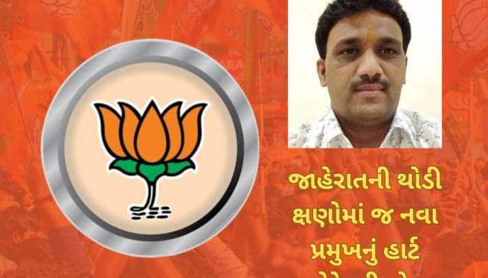 પ્રમુખપદની ખુશી પળવાર પણ ન ટકી! ભાજપે સંગઠન યાદી જાહેર કરી, ને ભાવેશભાઈને હાર્ટ એટેક
