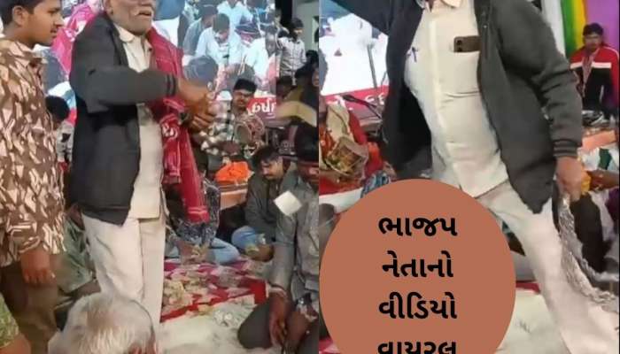 ભાજપના નેતા માતાજીના માંડવામાં ધૂણ્યા, પીઠ પર સાકળ મારી, જુઓ Video