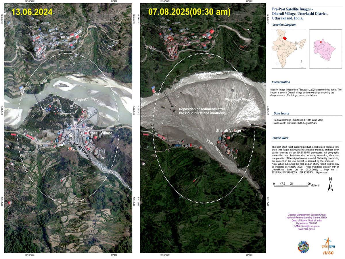 uttarkashi floods before and after